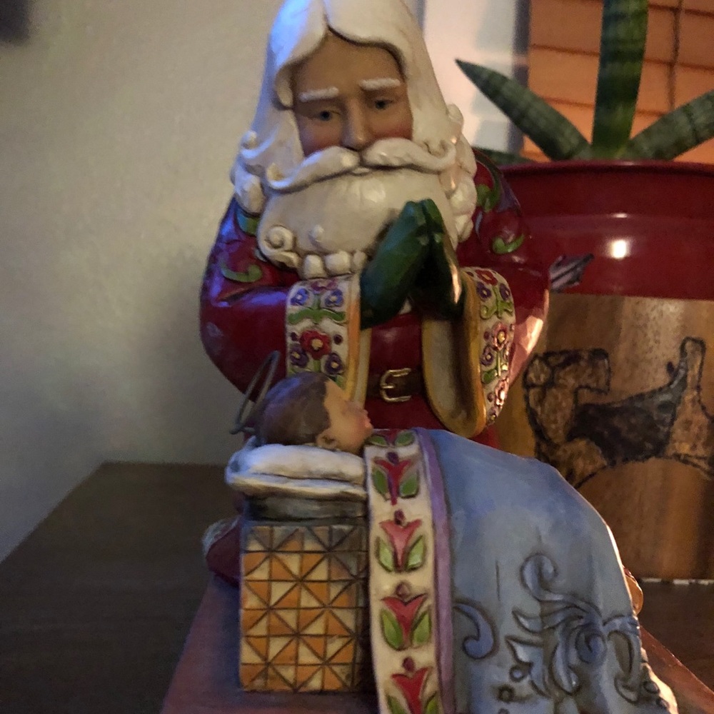 Jim Shore Santa With Baby Jesus